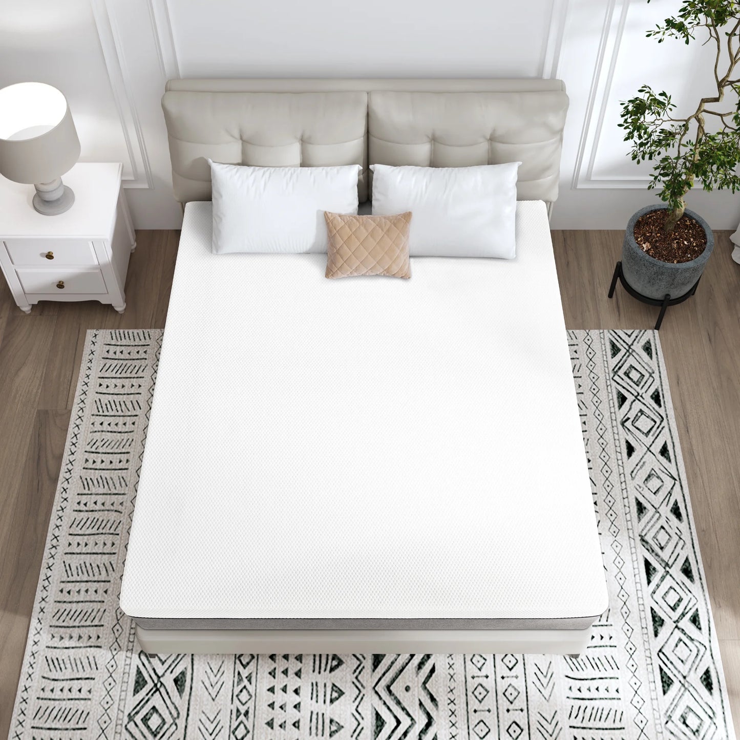 Queen Mattress, JIAVA 10" Queen Size Memory Foam Mattress in a Box, Medium