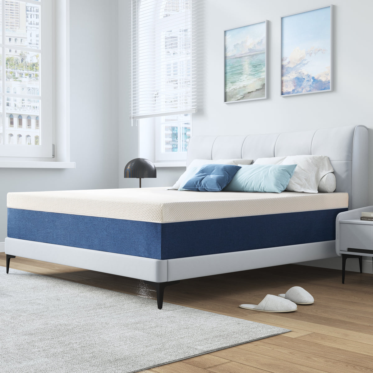 Queen Mattress, GELBIY 12" Queen Medium Gel Memory Foam Mattress in a Box for Adult, Pressure Relief