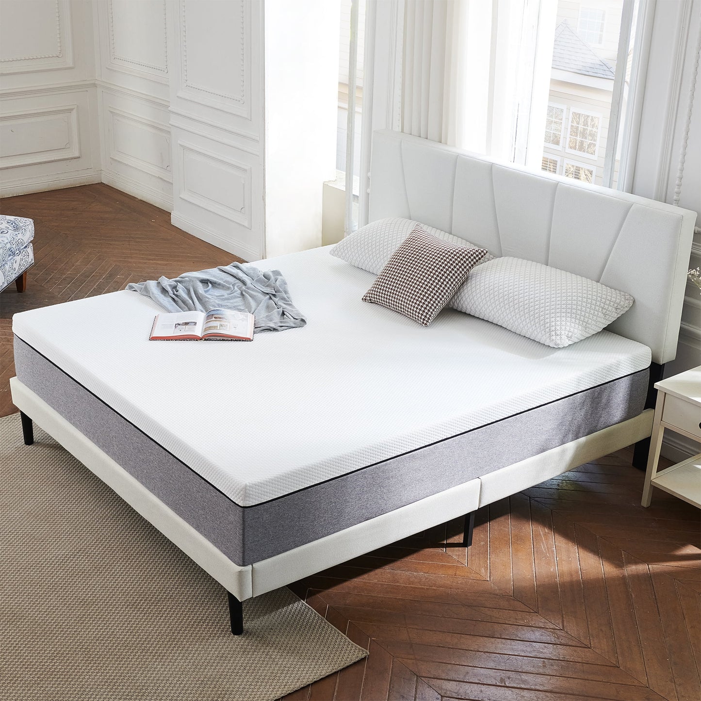 King Size Mattress, JIAVA 12" King Memory Foam Mattress in a Box, Medium