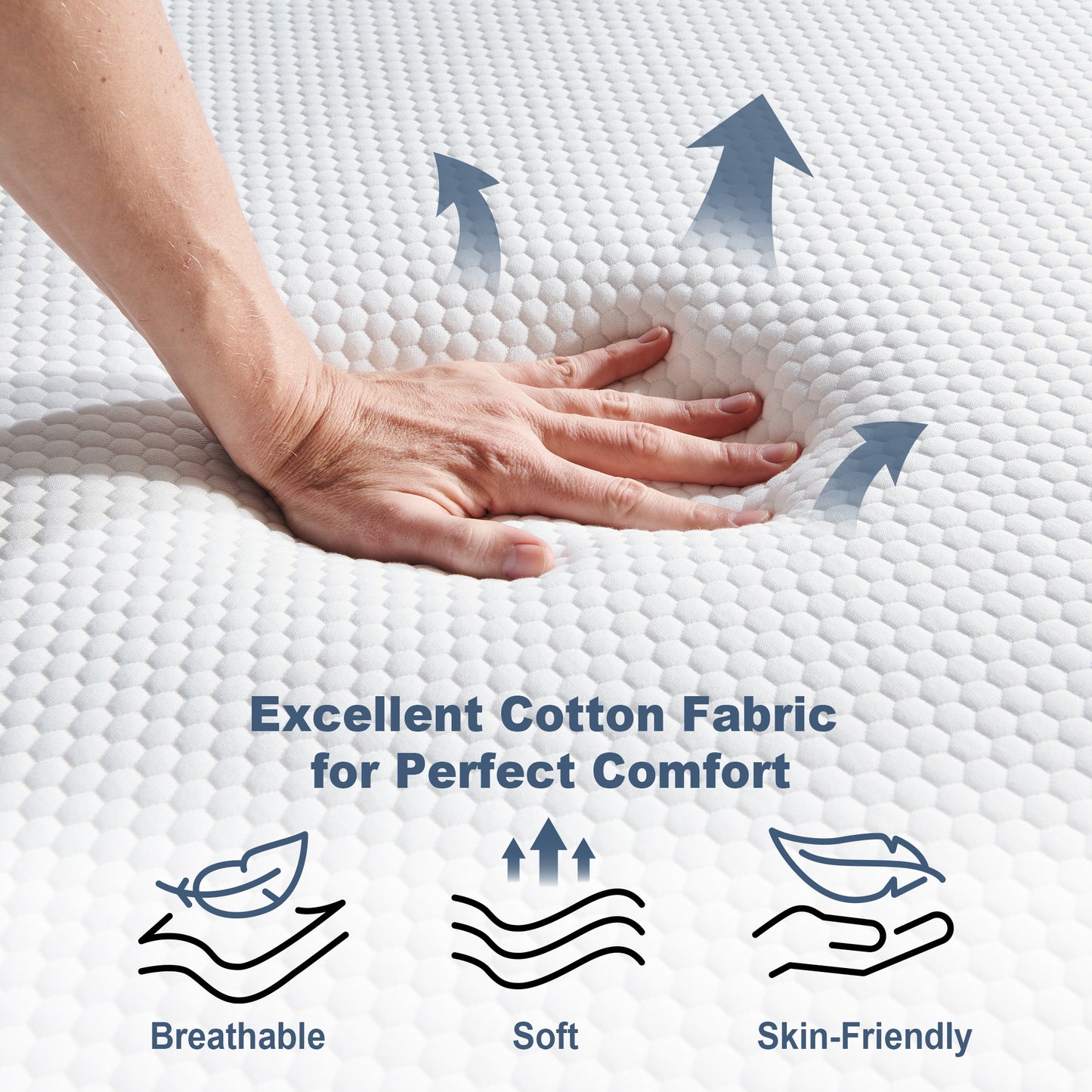 Full Size Mattress, GELBIY 10" Medium Gel Memory Foam Mattress in a Box for Adult, Pressure Relief