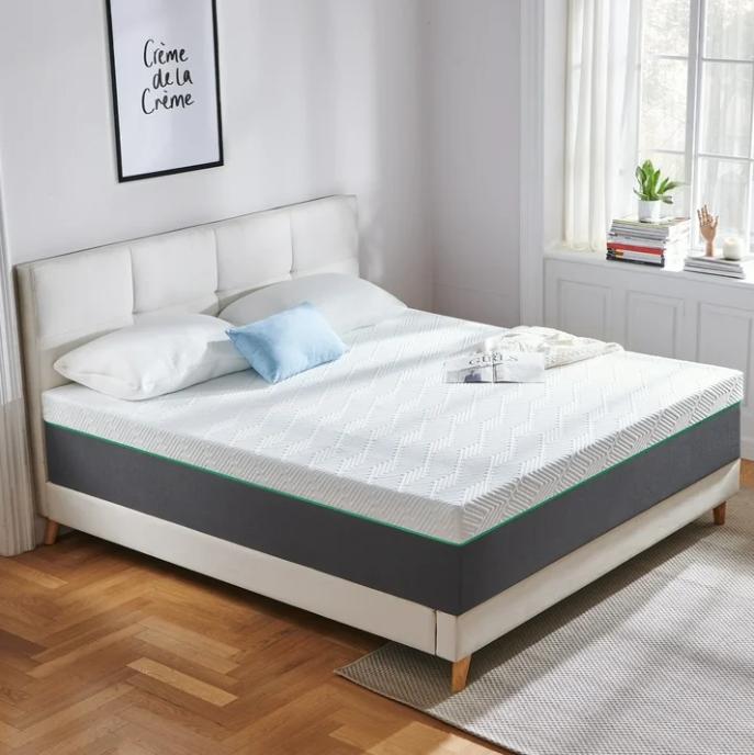 King Size Mattress, FCCTO 12" Medium Memory Foam Mattress in a Box, Adult