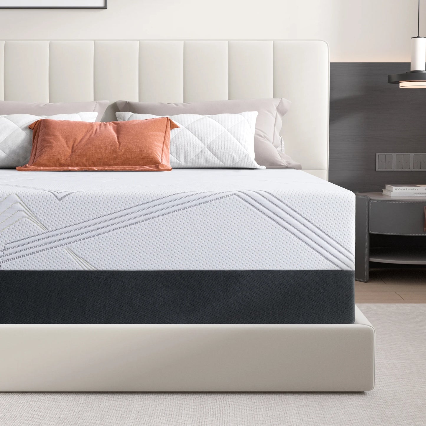 Queen Mattress, ZETDIY 10" Queen Size Medium Gel Memory Foam Mattress in a Box, Made in USA