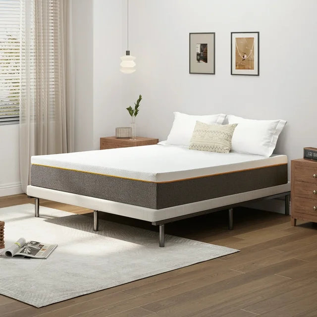 Queen Mattress, FCCTO 10" Memory Foam Mattress in a Box, Queen Size Mattress -AY