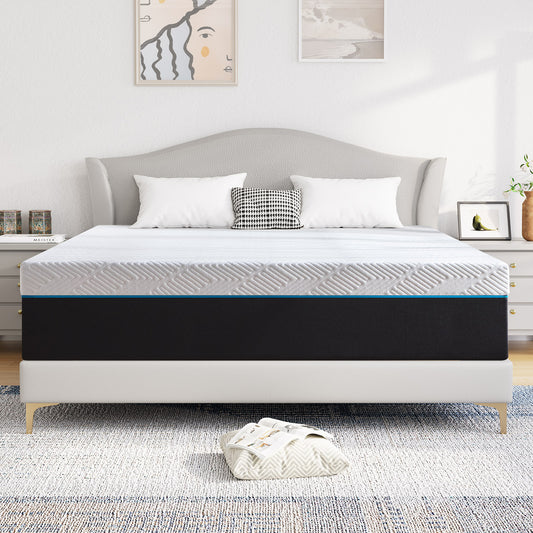 Twin Mattress, 8" Medium Gel Memory Foam Mattress in a Box，Twin Size Mattress
