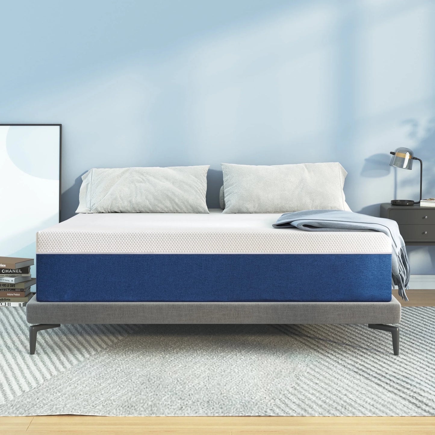 Full Size Mattress, JIAVA 10" Medium Gel Memory Foam Mattress in a Box, Adult - YDA