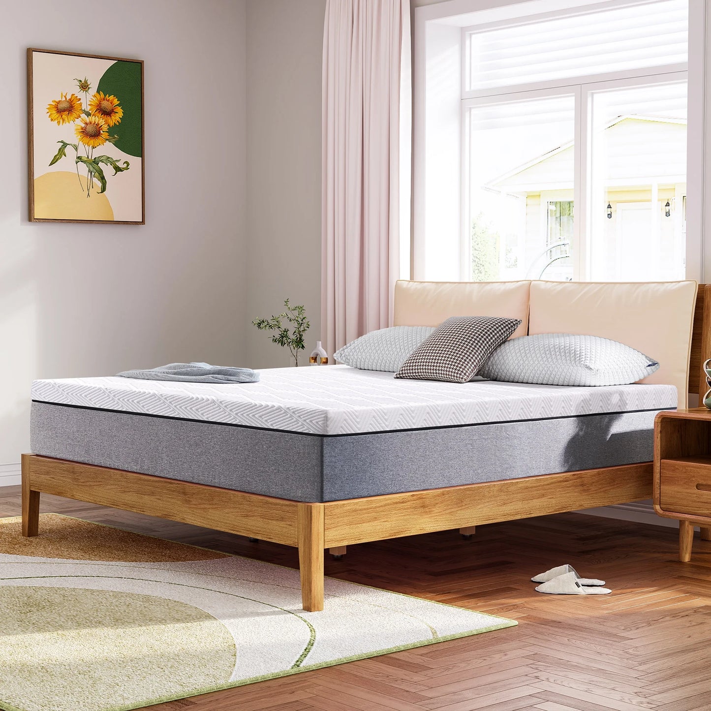 Full Mattress, JIAVA 12" Full Size Memory Foam Mattress in a Box - ZMC