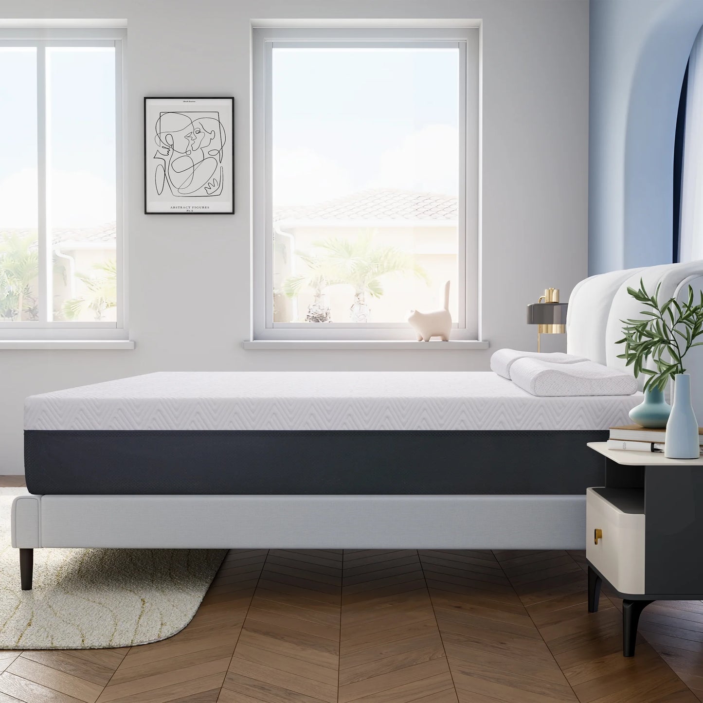 Full Size Mattress, JIAVA 10" Medium Gel Memory Foam Mattress in a Box, Full Mattress - YGH