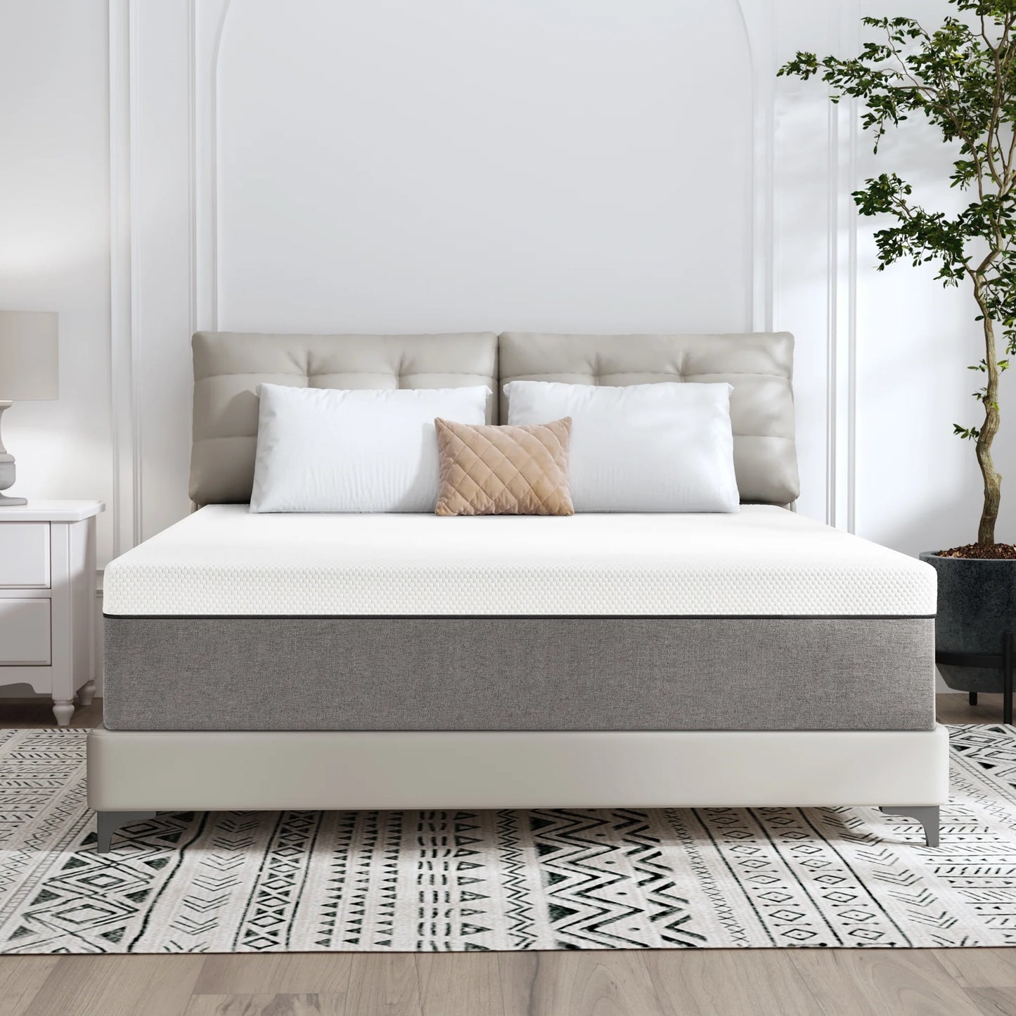 Queen Mattress, JIAVA 12" Queen Size Memory Foam Mattress in a Box, Medium