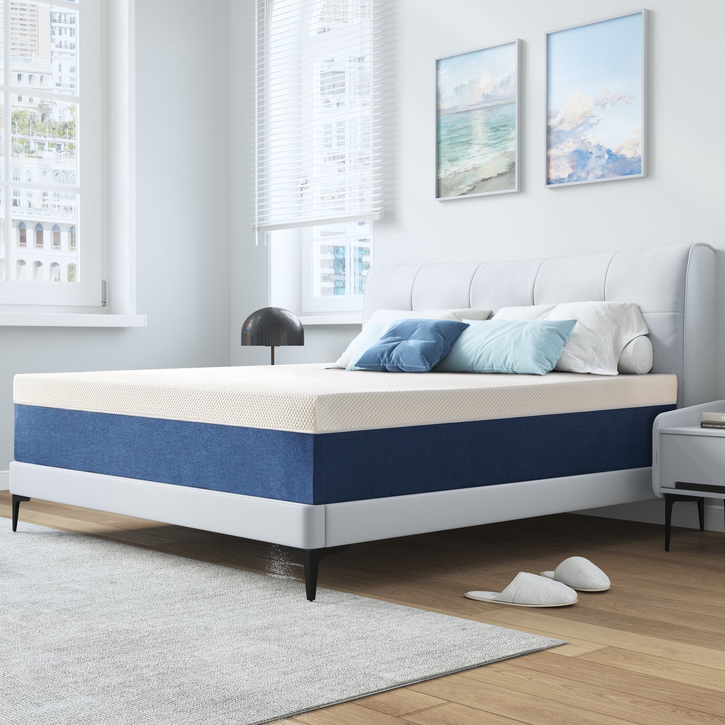Twin Mattress, GELBIY 10" Medium Gel Memory Foam Mattress in a Box for Adult, Pressure Relief