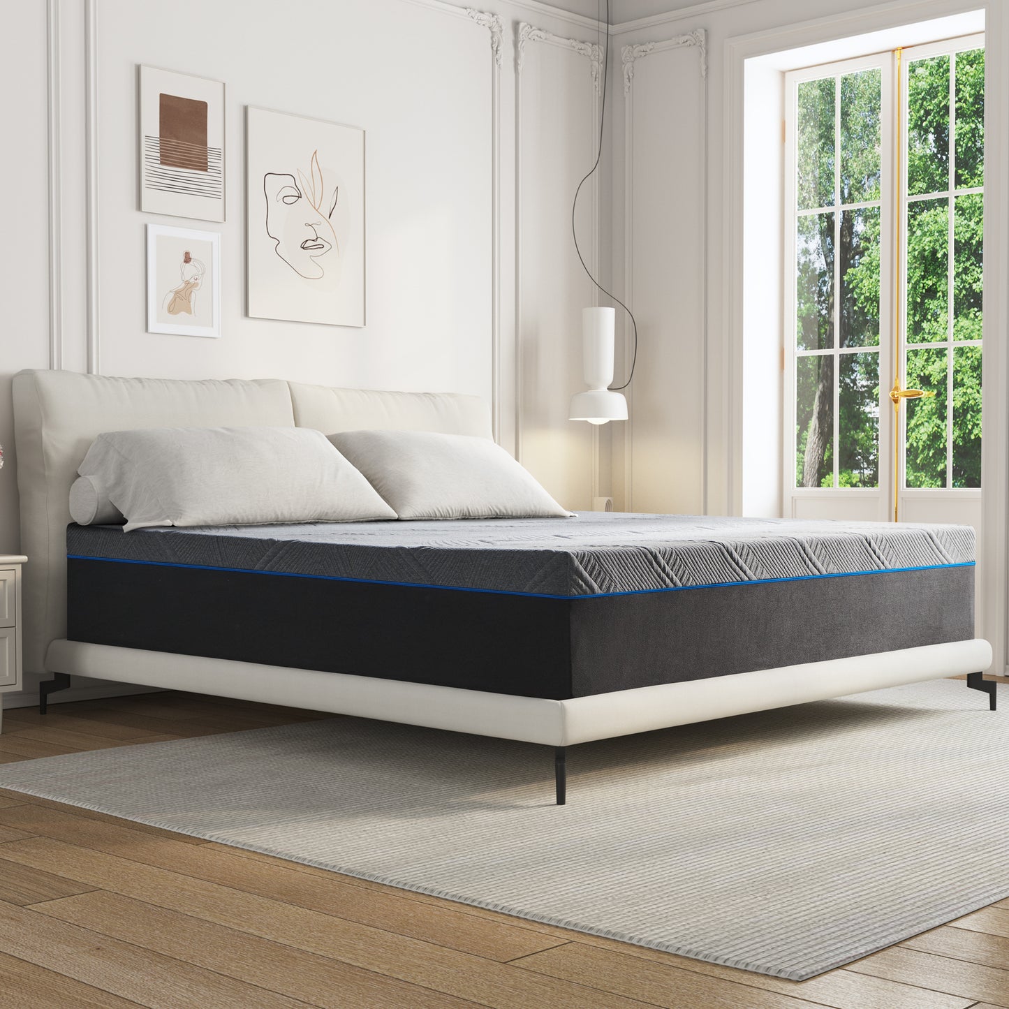 Full Size Mattress, 12" Medium Gel Memory Foam Mattress in a Box, Full Mattress
