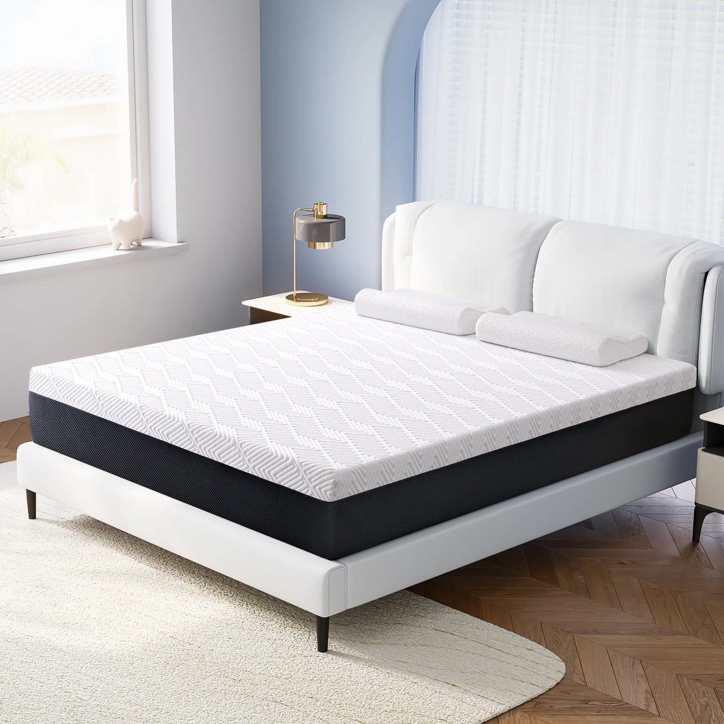Full Size Mattress, JIAVA 10" Medium Gel Memory Foam Mattress in a Box, Full Mattress - YGH