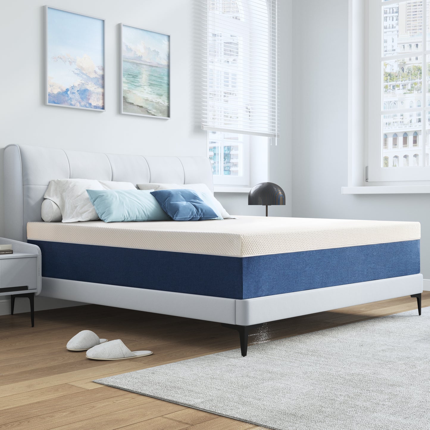 Twin Mattress, GELBIY 10" Medium Gel Memory Foam Mattress in a Box for Adult, Pressure Relief