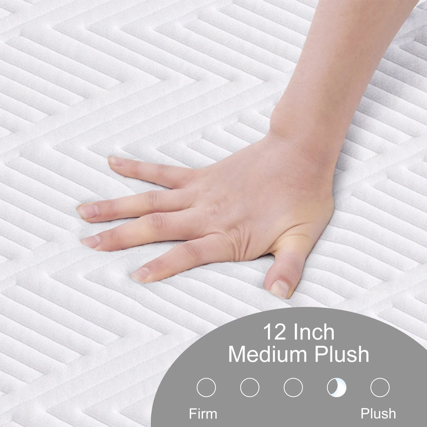 Full Mattress, JIAVA 12" Full Size Memory Foam Mattress in a Box - ZMC