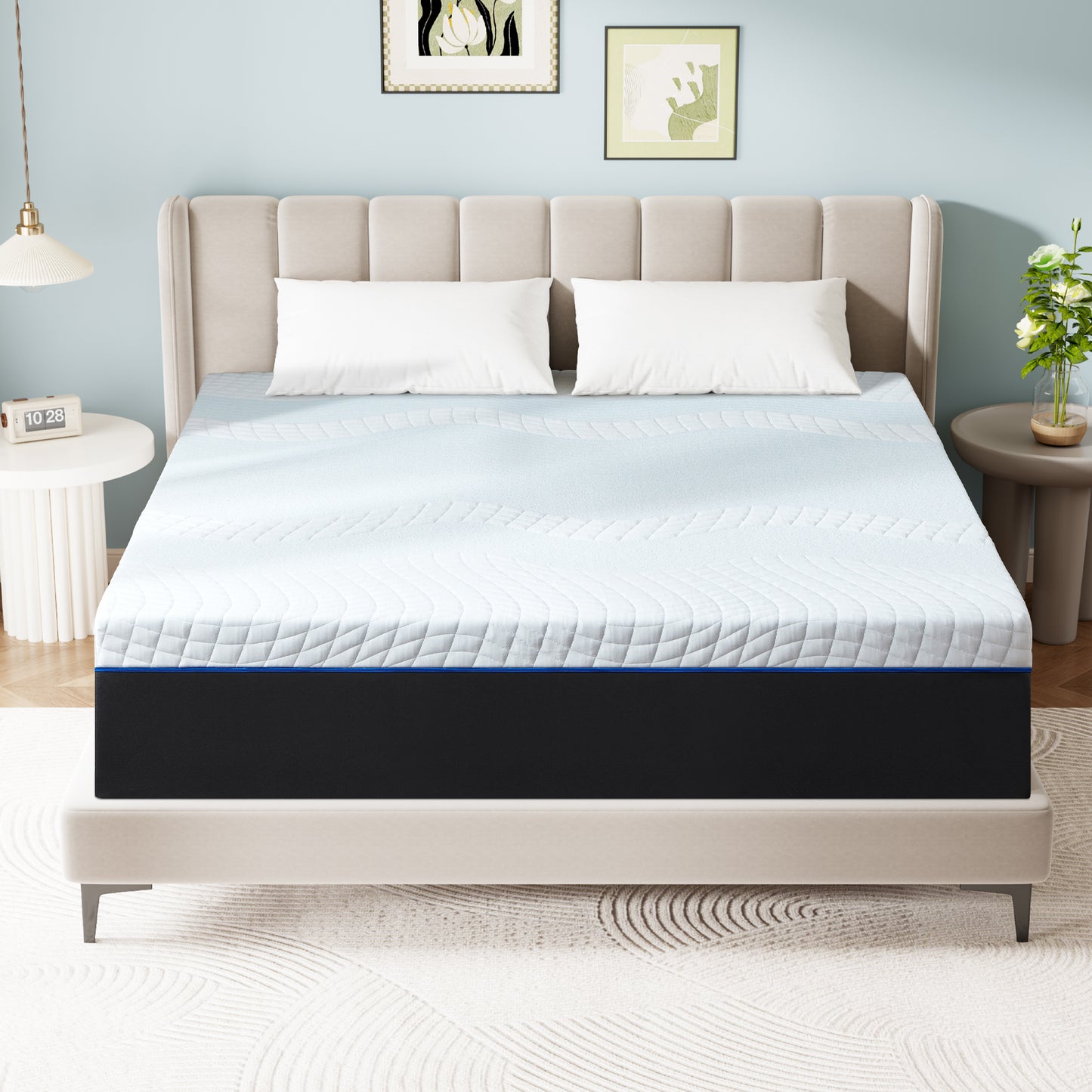 Full Size Mattress, 8" Medium Gel Memory Foam Mattress in a Box，Full Mattress