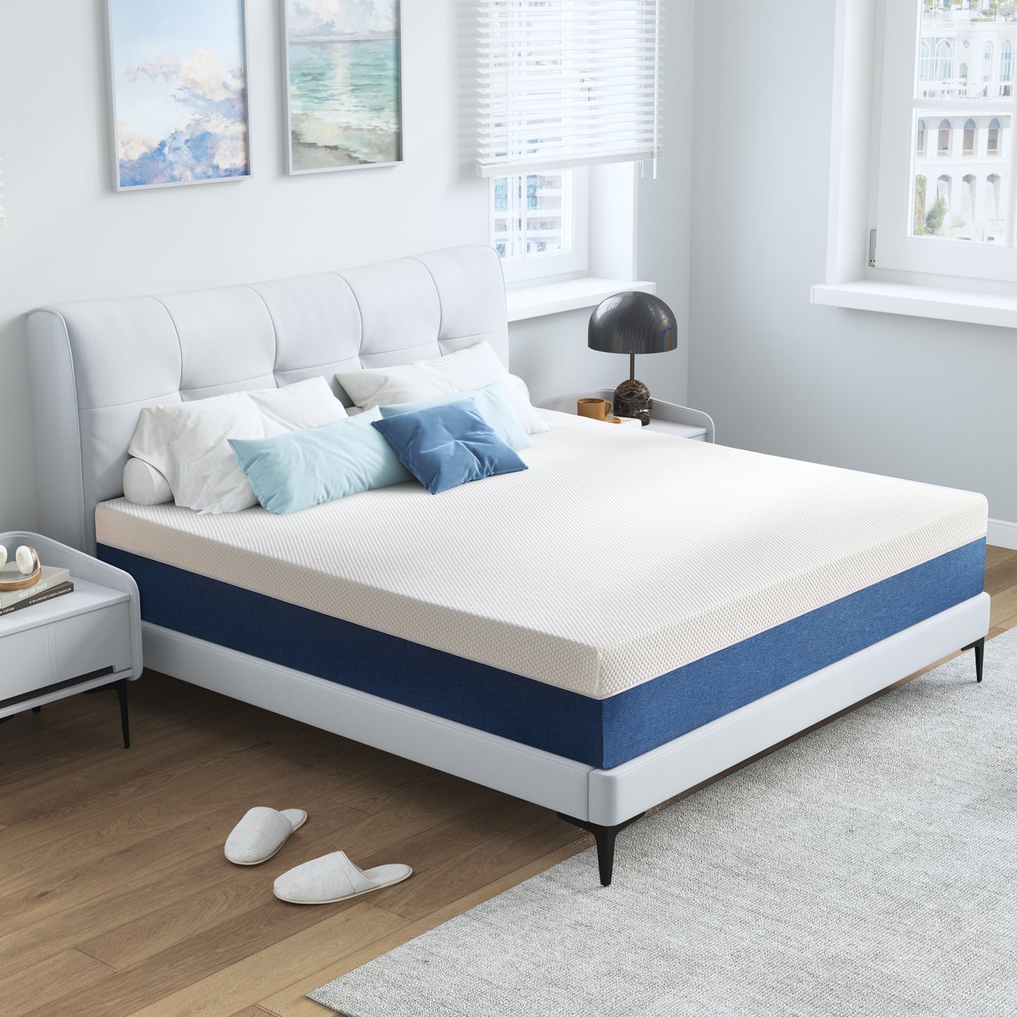 Full Size Mattress, GELBIY 10" Medium Gel Memory Foam Mattress in a Box for Adult, Pressure Relief