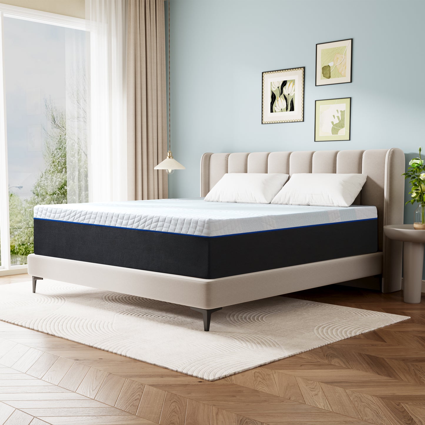 Full Size Mattress, 8" Medium Gel Memory Foam Mattress in a Box，Full Mattress