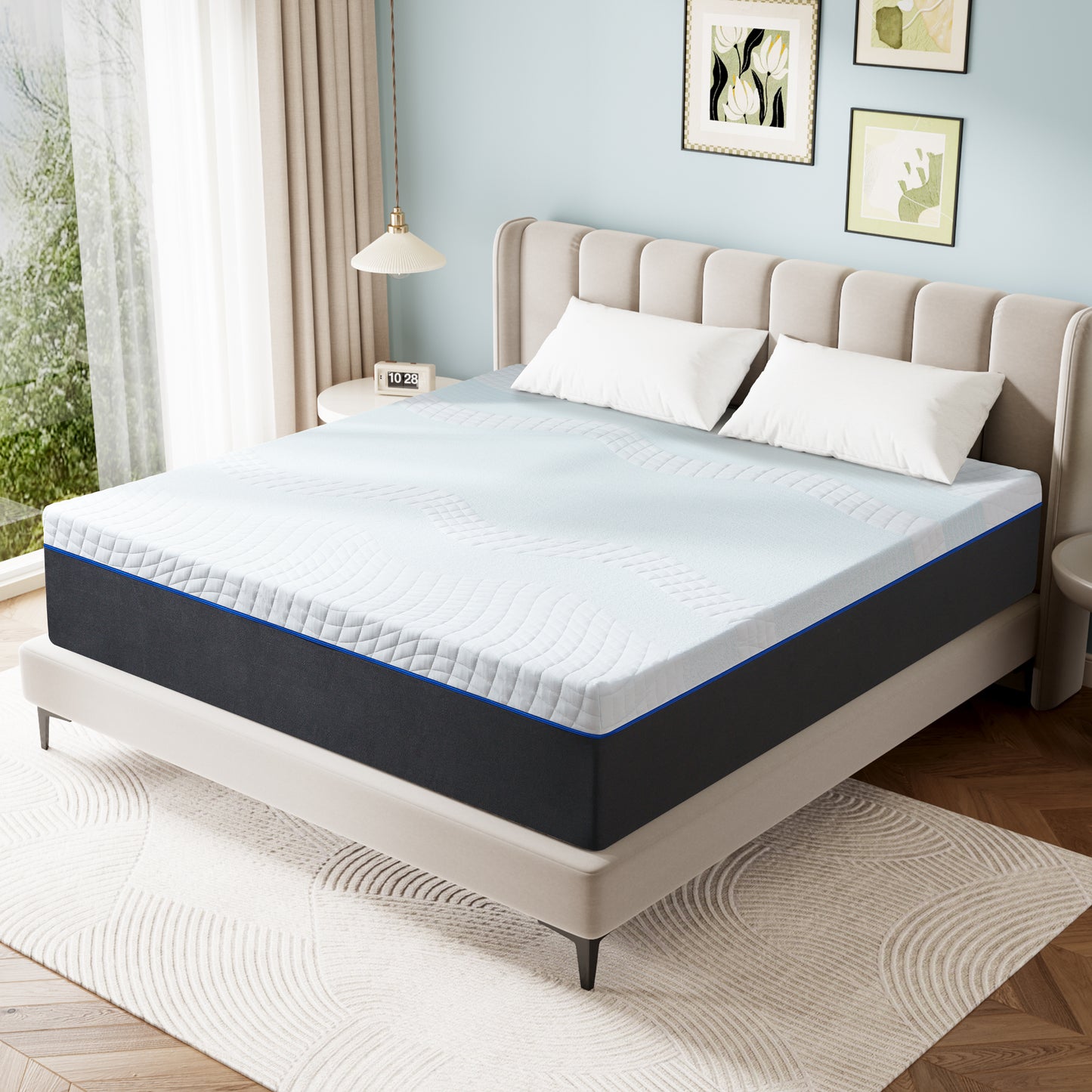 Full Size Mattress, 8" Medium Gel Memory Foam Mattress in a Box，Full Mattress