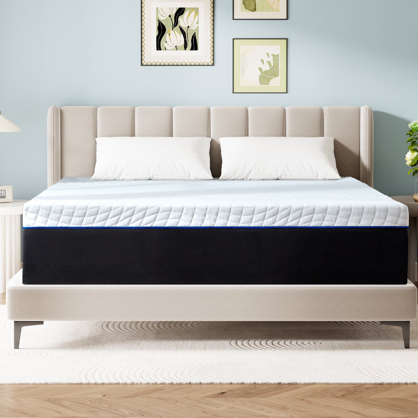 Full Size Mattress, 8" Medium Gel Memory Foam Mattress in a Box，Full Mattress