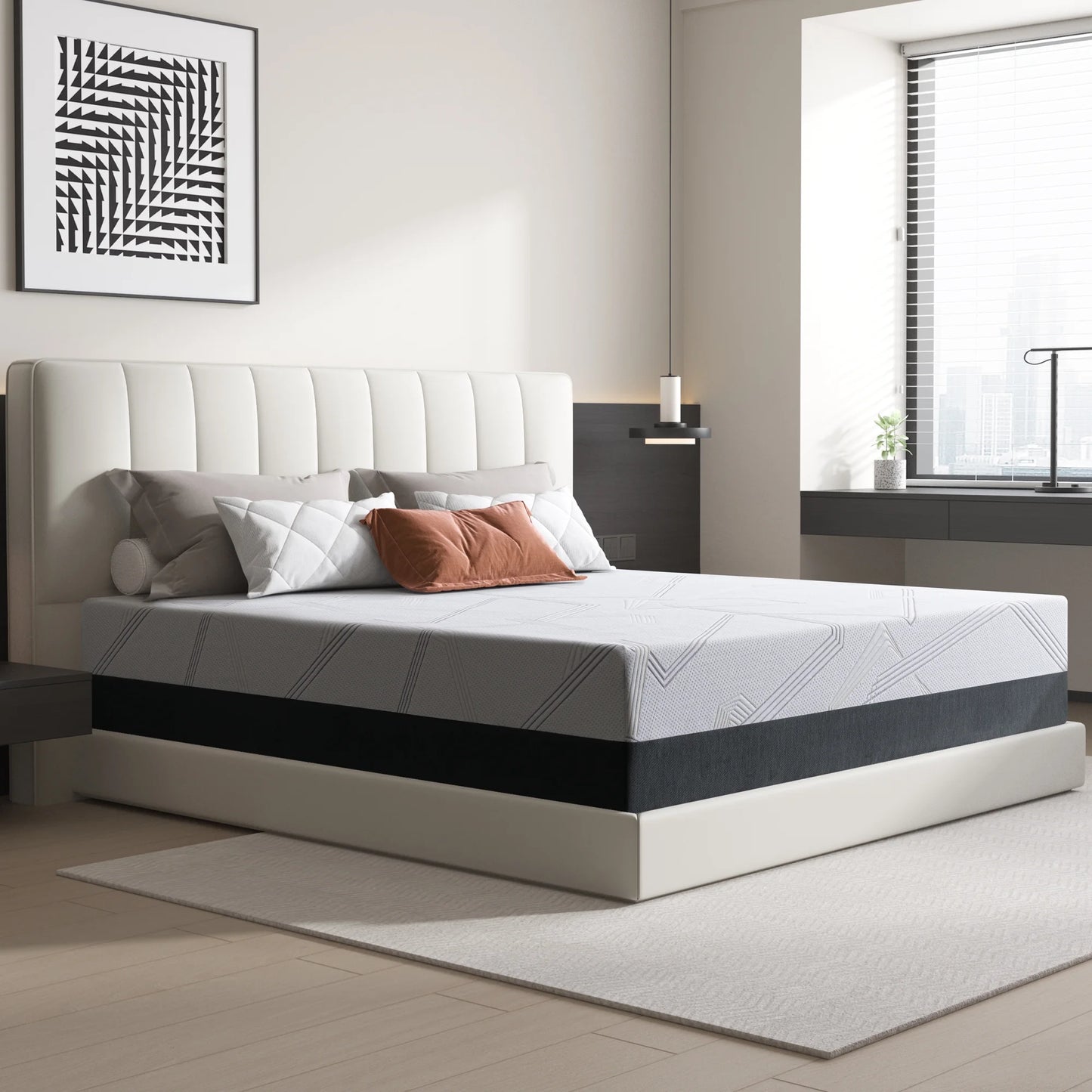 Twin Mattress, ZETDIY 10" Medium Gel Memory Foam Mattress in a Box, Made in USA