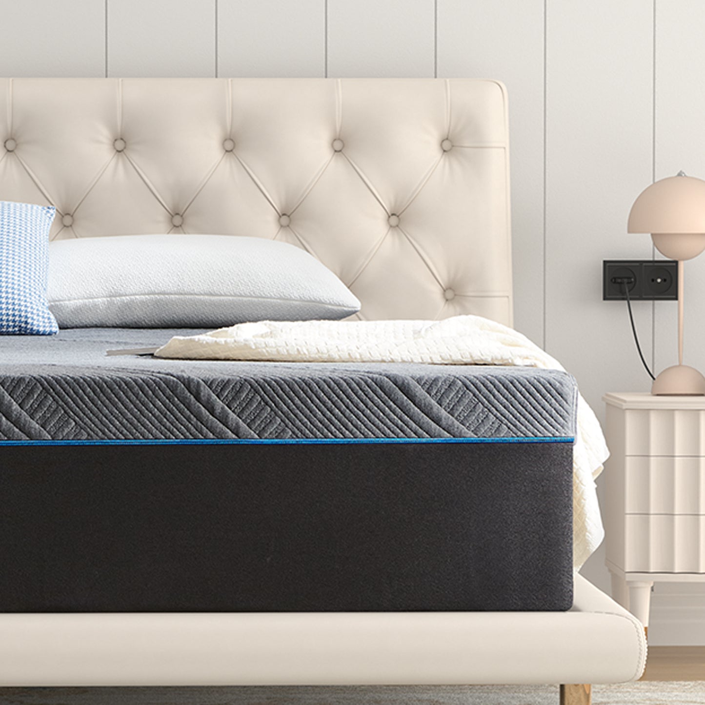 Full Mattress, FCCTO 12" Medium Gel Memory Foam Mattress in a Box，Full Size Mattress