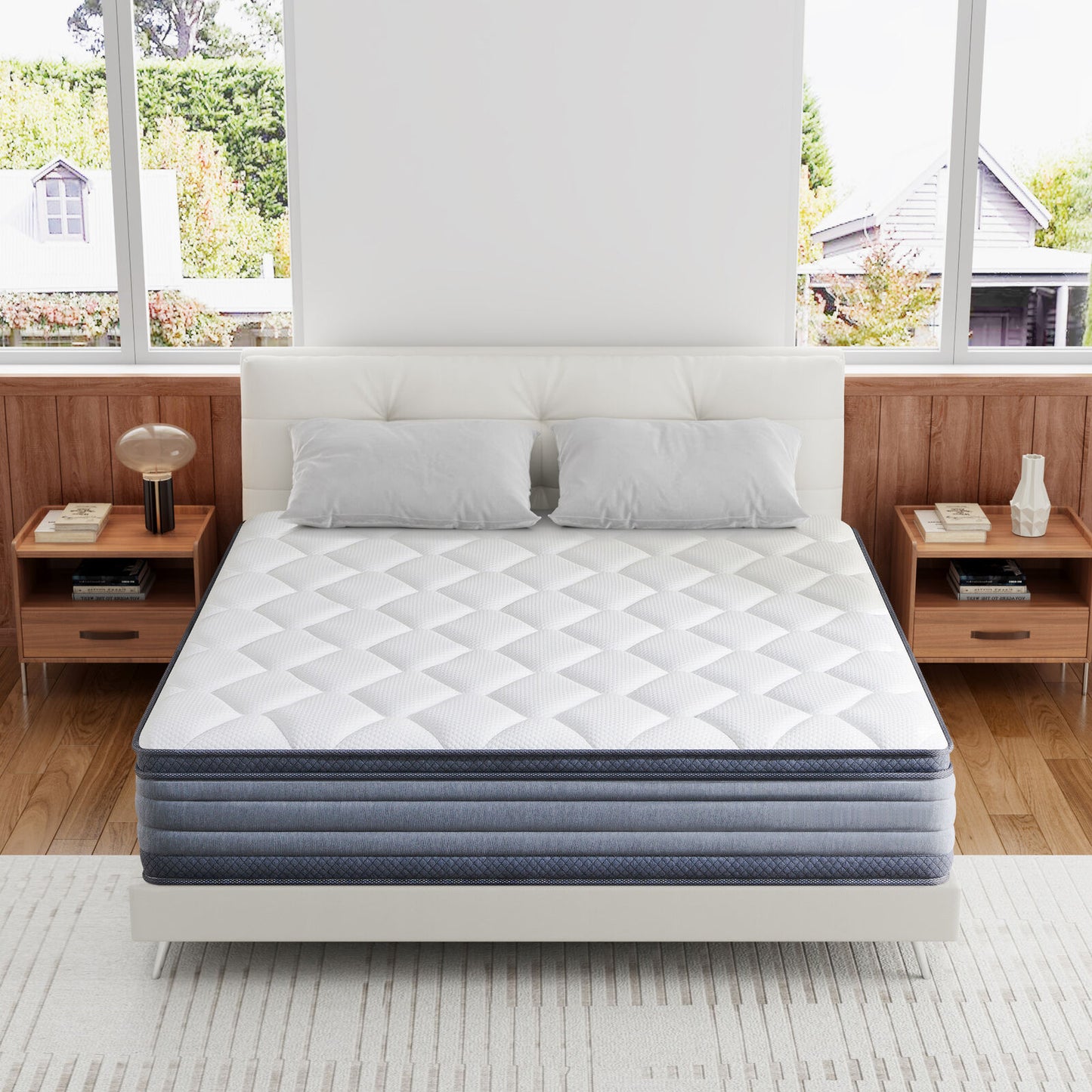 Individually Pocket Innerspring Hybrid Mattress - JC
