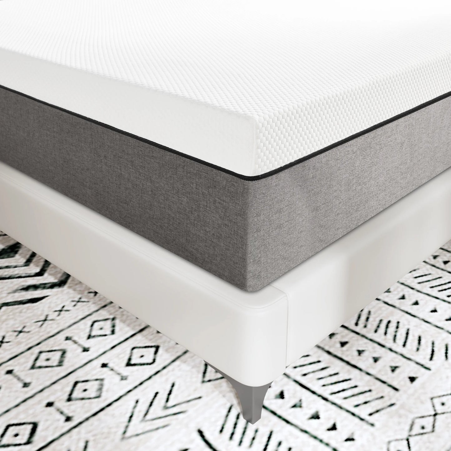 Queen Mattress, JIAVA 10" Queen Size Memory Foam Mattress in a Box, Medium