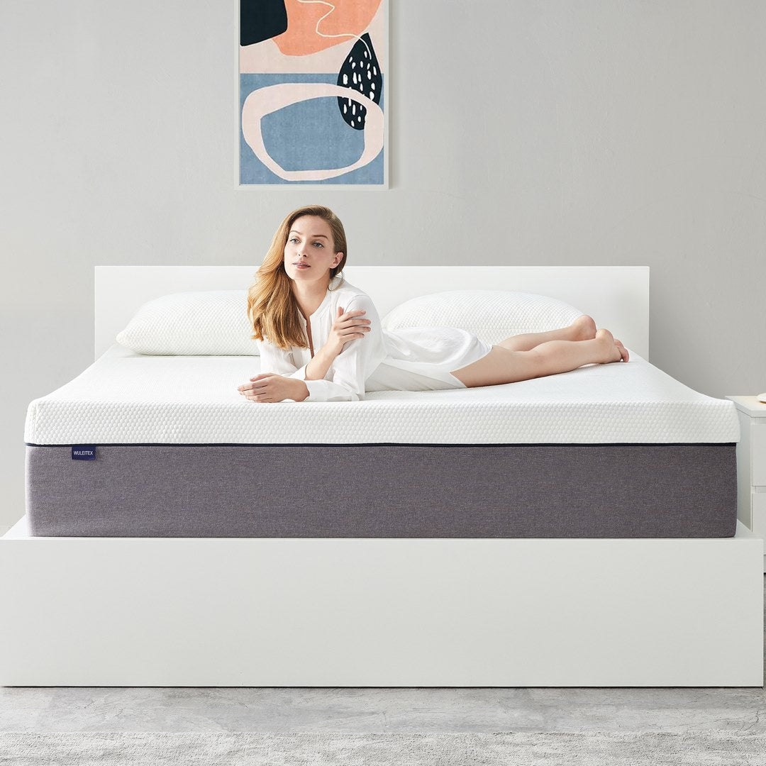 wuleitex ZMA Gel Memory Foam Mattress for Cool Sleep & Pressure Relief,Breathable Cover